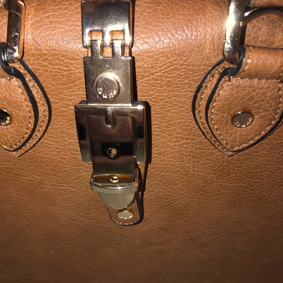 Gorg brown leather handbag. Made in Italy. - Picture 3 of 4